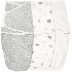 Aden+anais Essential Aden + Anais™ Essentials Easy Swaddle™ Pucksack 1,5 TOG 3er-Pack Wild Prairie Velboa 0-3 Monate