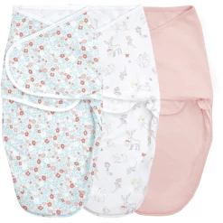 Aden+anais Essential Aden + Anais™ Essentials Easy Swaddle™ Wickel-Pucktuch 3er-Pack Fairy Tale Flowers 0-3 Monate