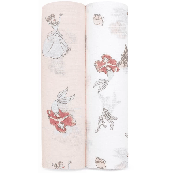 Aden+anais Essential Aden + Anais™ Essentials Pucktuch Disney Princess 2er-Pack 1 Aden+anais Essential Aden + Anais™ Essentials Pucktuch Disney Princess 2er-Pack