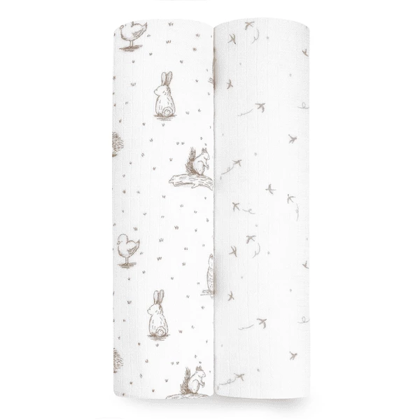 Aden+anais Essential Aden + Anais™ Essentials Silky Soft Pucktuch 2er-Pack Healing Nature 1 Aden+anais Essential Aden + Anais™ Essentials Silky Soft Pucktuch 2er-Pack Healing Nature