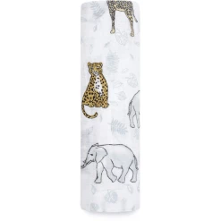 Aden+anais Essential Aden + Anais™ Großes Baumwoll-Musselin-Pucktuch Jungle - Tropical