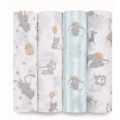 Aden+anais Essential Aden® Pucktücher Dumbo New Heights 4er Pack