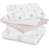 Aden+anais Essential Aden Spucktücher Doll Rosa 5er Pack