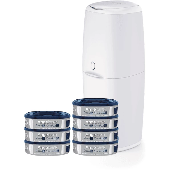 Angelcare® Windeleimer Classic XL Inklusive Sieben Nachfüllkassetten 1 Angelcare® Windeleimer Classic XL Inklusive Sieben Nachfüllkassetten
