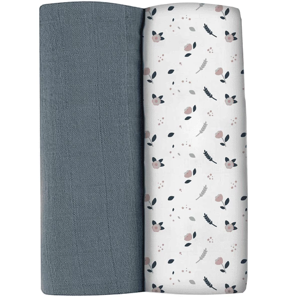 BEABA® 2-er Set Spucktücher Mirage Sturm/Frühlingsblume 120 X 120 Cm 1 BEABA® 2-er Set Spucktücher Mirage Sturm/Frühlingsblume 120 X 120 Cm
