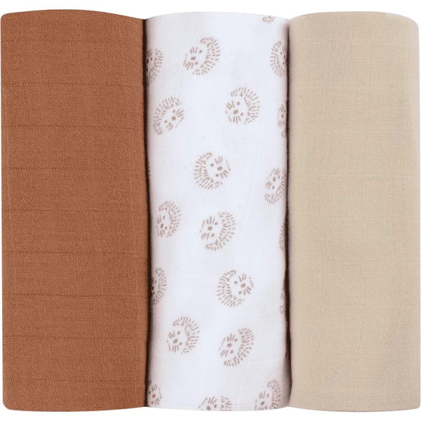 BEABA® Pucktücher 3er Set Igel 1 BEABA® Pucktücher 3er Set Igel