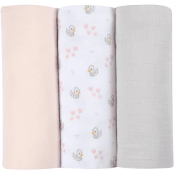 BEABA® Pucktücher 3er Set Schwan