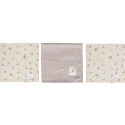 Bébé-jou Bébé Jou® Mull Spucktücher 3er Pack Fabulous Wish Grey