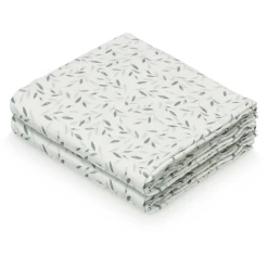 Cam Cam Copenhagen Cam Cam® COPENHAGEN Mulltuch 2er Pack Green Leaves