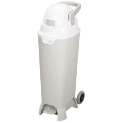 Diaper Champ Windeleimer ONE Maxi Handsfree Plus, Silber/weiß