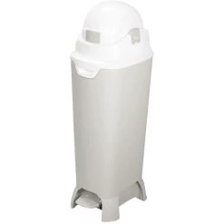 Diaper Champ Windeleimer ONE Maxi Handsfree, Silber/weiß