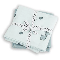 Done By Deer™ Mullwindel Wrap 2-er Pack Lalee Blau