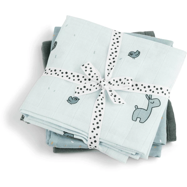 Done By Deer™ Mullwindeln 3-er Pack Lalee Blau 1 Done By Deer™ Mullwindeln 3-er Pack Lalee Blau