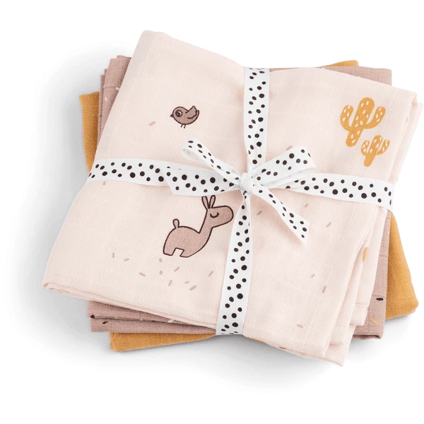 Done By Deer™ Mullwindeln 3-er Pack Lalee Rosa 1 Done By Deer™ Mullwindeln 3-er Pack Lalee Rosa