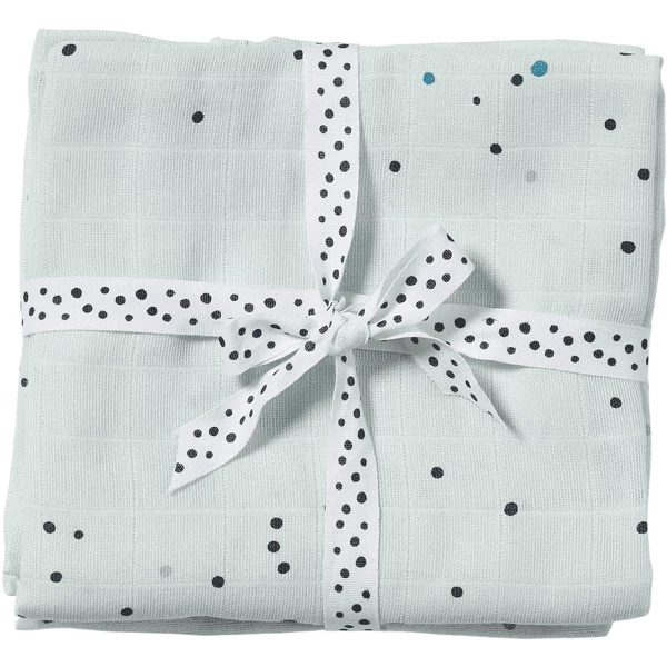 Done By Deer™ Spucktuch 2er-Pack Dreamy Dots Blau 1 Done By Deer™ Spucktuch 2er-Pack Dreamy Dots Blau