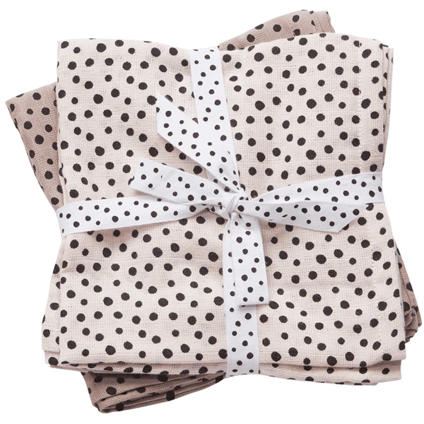 Done By Deer™ Spucktuch 2er-Pack Happy Dots Puder 1 Done By Deer™ Spucktuch 2er-Pack Happy Dots Puder