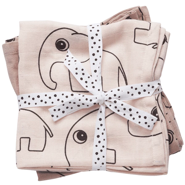 Done By Deer™ Spucktuch 2er-Pack Kontur Puder 1 Done By Deer™ Spucktuch 2er-Pack Kontur Puder