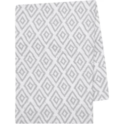 Emma & Noah Pucktuch Rauten Grau 120 X 120 Cm