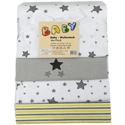 Hütte & Co HÜTTE & CO Moltontücher 4er Pack Sternchen