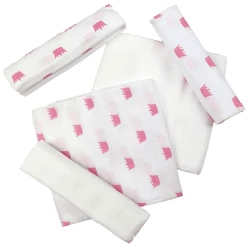 Hütte & Co HÜTTE & CO Mulltücher 5er-Pack Krone