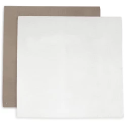 Jollein 2-er Pack Mullwindeln Bambus Baumwolle 115x115cm Biscuit/Ivory