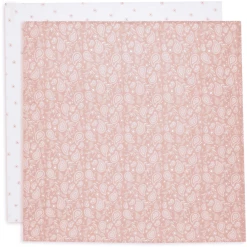 Jollein 2-er Pack Spucktuch Hydrophill 70x70cm Paisley Halo Rosewood