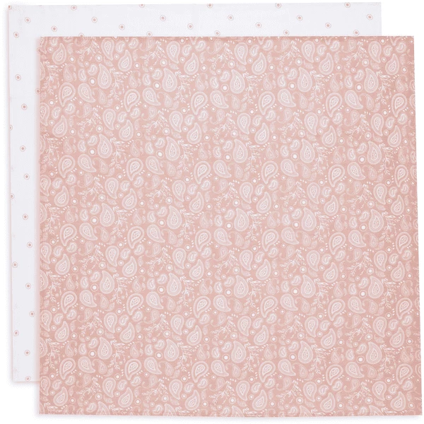 Jollein 2-er Pack Spucktuch Hydrophill 70x70cm Paisley Halo Rosewood 1 Jollein 2-er Pack Spucktuch Hydrophill 70x70cm Paisley Halo Rosewood