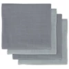 Jollein Bamboo Mullwindeln 4er-Pack Storm Grey 70x70cm
