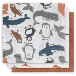 Jollein Mull Mundtuch Polar 3er Pack