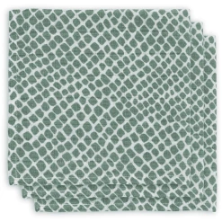Jollein Mull Mundtuch Snake Ash Green 3er Pack