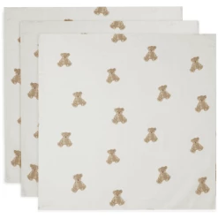Jollein Mulltuch Musselin 3er-Pack 70x70cm Teddy Bear