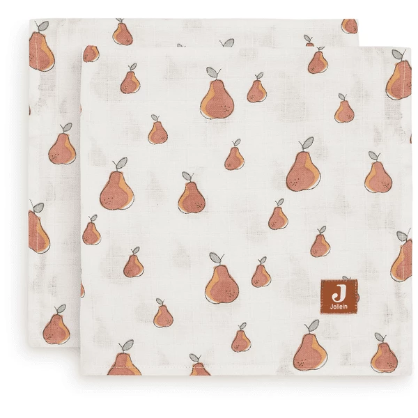 Jollein Mullwindeln 2er-Pack Pear 115 X 115 Cm 1 Jollein Mullwindeln 2er-Pack Pear 115 X 115 Cm