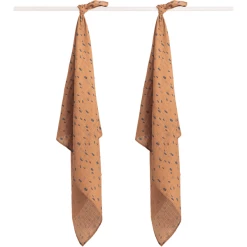 Jollein Mullwindeln 2er-Pack Spot Caramel 110x110cm