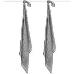 Jollein Mullwindeln 2er-Pack Spot Storm Grey 110x110cm