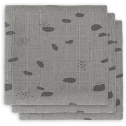 Jollein Mullwindeln 3er-Pack Spot Storm Grey 70x70cm