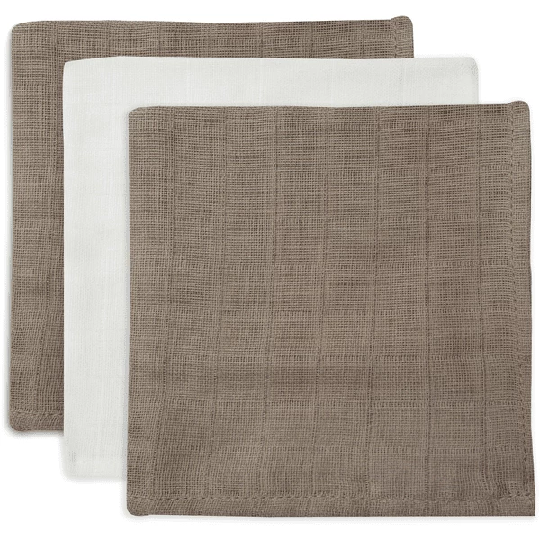 Jollein Spucktuch Bambus Musselin 3er-Pack Biscuit/Ivory 1 Jollein Spucktuch Bambus Musselin 3er-Pack Biscuit/Ivory