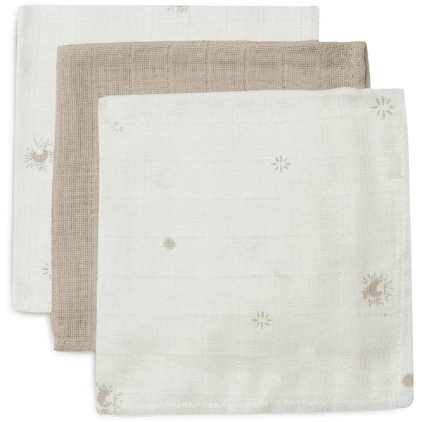 Jollein Spucktuch Musselin 3er-Pack Stargaze Biscuit 1 Jollein Spucktuch Musselin 3er-Pack Stargaze Biscuit