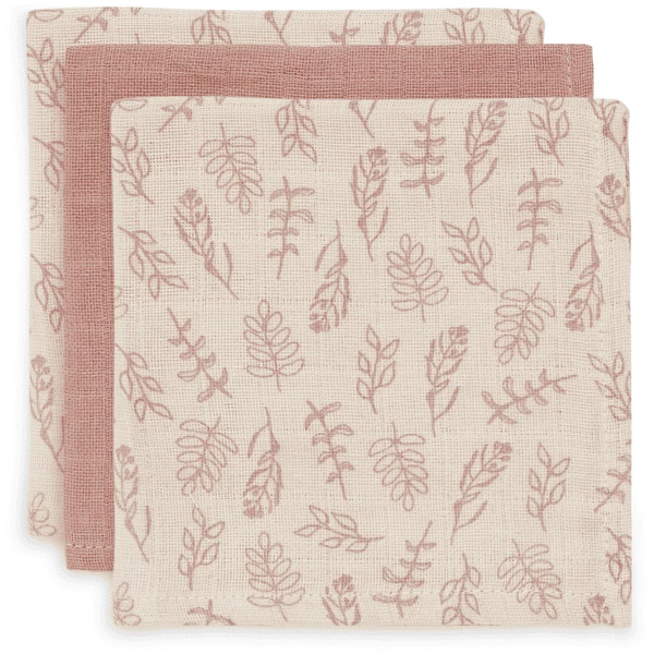 Jollein Spucktücher 3er-Pack Maedow Rosewood 1 Jollein Spucktücher 3er-Pack Maedow Rosewood