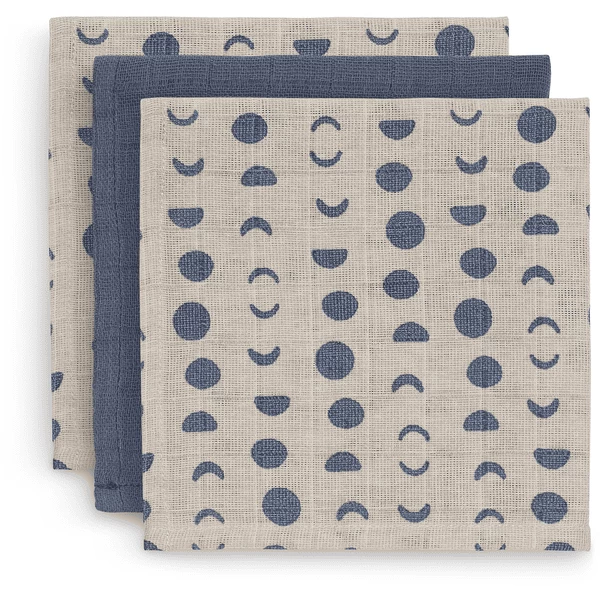 Jollein Spucktücher 3er-Pack Moonlight 1 Jollein Spucktücher 3er-Pack Moonlight