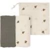 LÄSSIG Mulltücher L 2er Pack Taupe 80 X 80 Cm