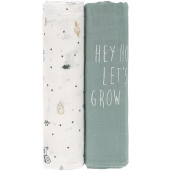 LÄSSIG Mulltücher XL 2er Pack Garden Explorer Traktor