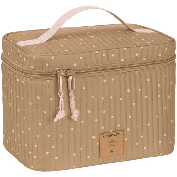 LÄSSIG Wickeltisch Organizer Nursery Caddy To Go Dots Curry 1 LÄSSIG Wickeltisch Organizer Nursery Caddy To Go Dots Curry