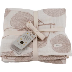 Lullaby Planet Musselin Swaddle Hazelnut 120x120xcm