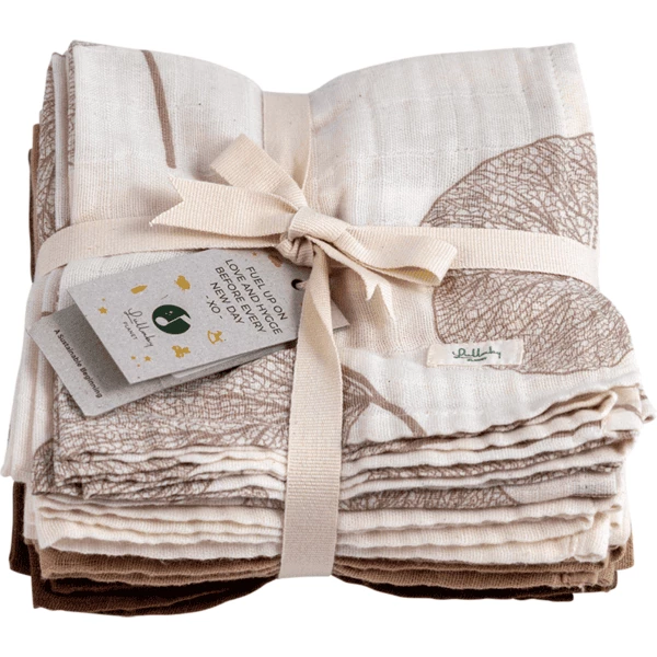 Lullaby Planet Musselin Swaddle Hazelnut Brown 65x65cm 1 Lullaby Planet Musselin Swaddle Hazelnut Brown 65x65cm