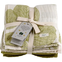 Lullaby Planet Musselin Swaddle Lake Green 65x65cm