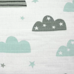 M.M.C. Mullwindel 10 PACK Spucktücher 80x70 Cm Mulltücher 10 Wolken Mint -Ubbi Speichern m m c mullwindel 10 pack spucktuecher 80x70 cm mulltuecher 10 wolken mint a342993 4