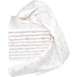 M.M.C. Mullwindel 10 PACK Sterne 80x70 Cm Mulltücher 10 Weiß