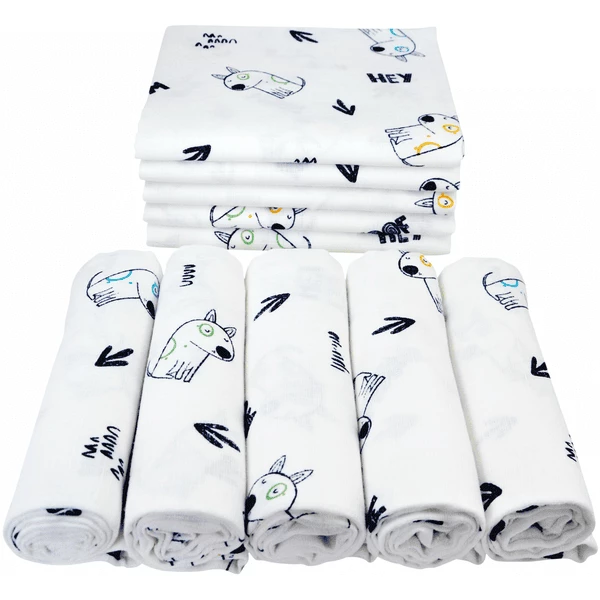 M.M.C. Mullwindel 10 PACK Tier Motive 80x70 Cm Mulltücher 10 Hunde 7 M.M.C. Mullwindel 10 PACK Tier Motive 80x70 Cm Mulltücher 10 Hunde – Bild 7