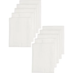 Meyco Mullwindeln 10er-Pack Weiß 80 X 80 Cm
