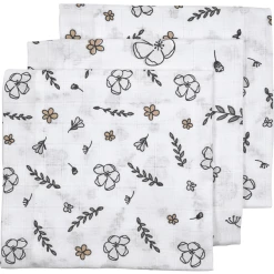 Meyco Mullwindeln 3er-Pack Floral 70 X 70 Cm